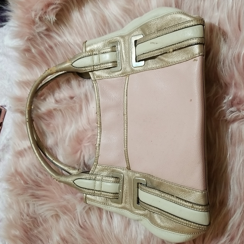Pink & gold Tignanello handbag